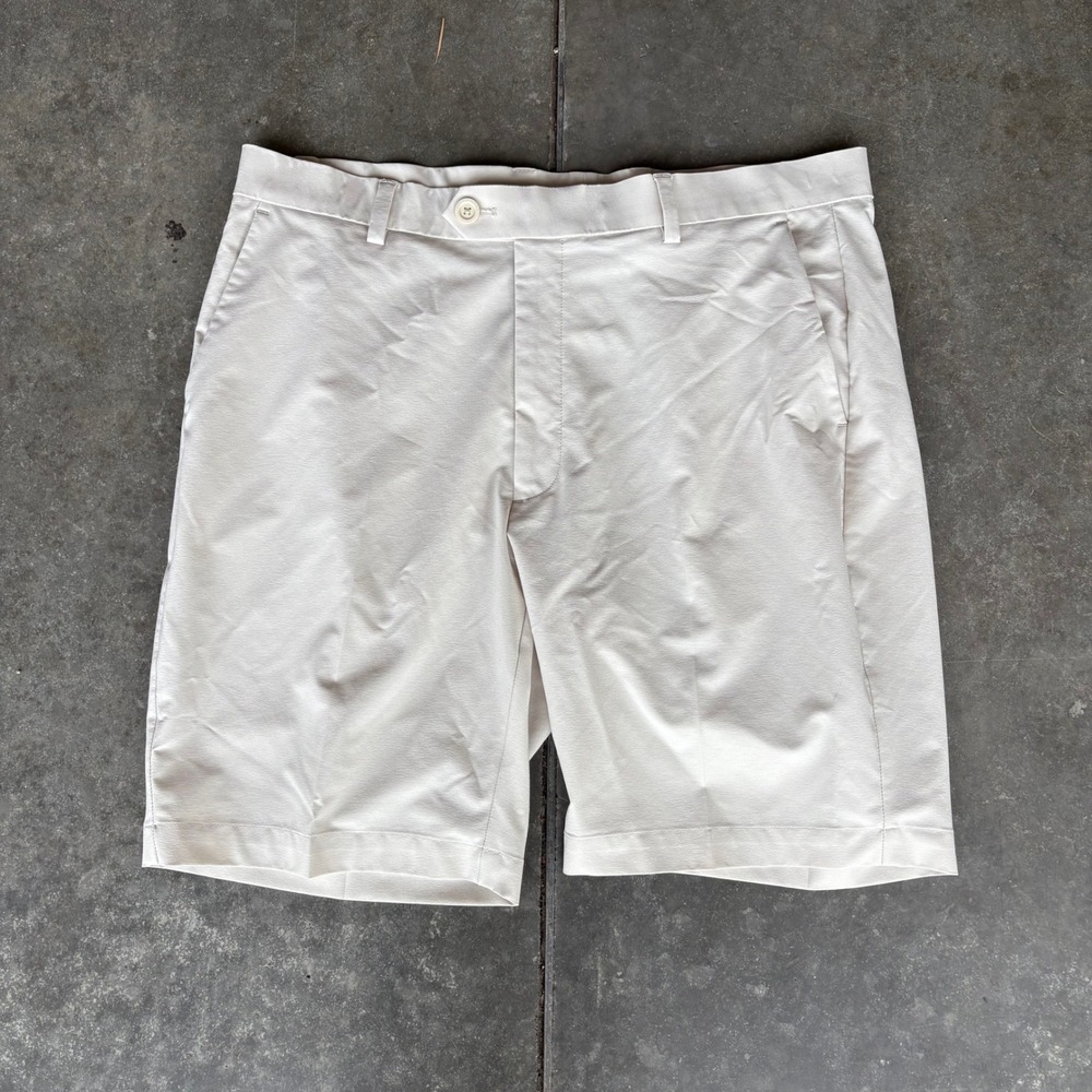 G/FORE Maverick Golf Shorts Men's 36 Cream Stretch Performance Outdoor Summer